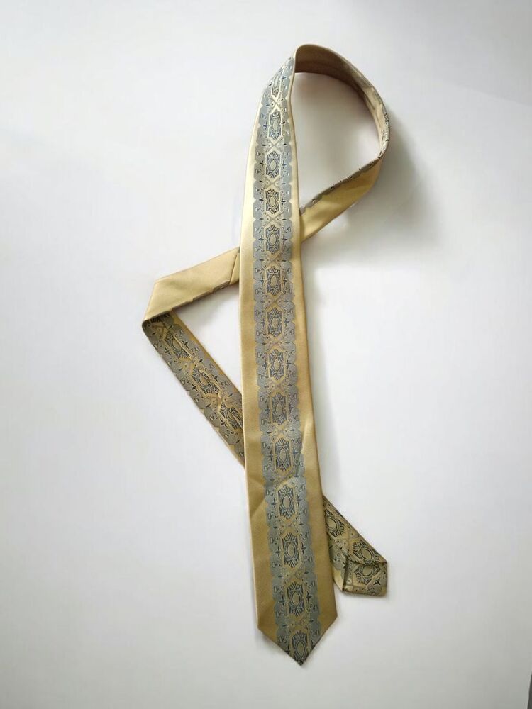 Trevira İthal Alman Vintage Gold Kravat