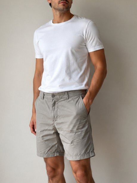 Yazlık Gabardin Erkek Bermuda Şort