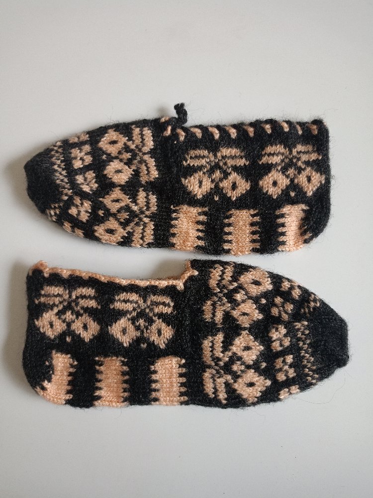 Beyaz Örme Yünlü Patik/Çorap 36/37/38