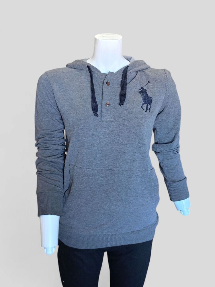 Kapüşonlu Polo Sweatshirt