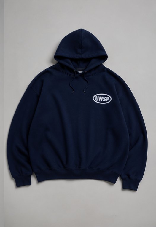 Oversize Baskılı Kapüşonlu Sweatshirt