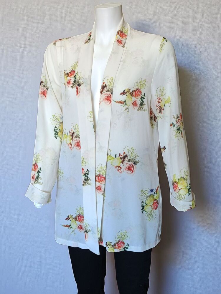 Çiçek Desenli Bohem Tarz Bluz/Kimono