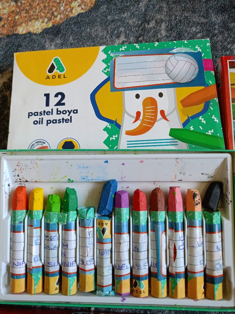 4 Paket Pastel Boya Setleri 12li Paketler 