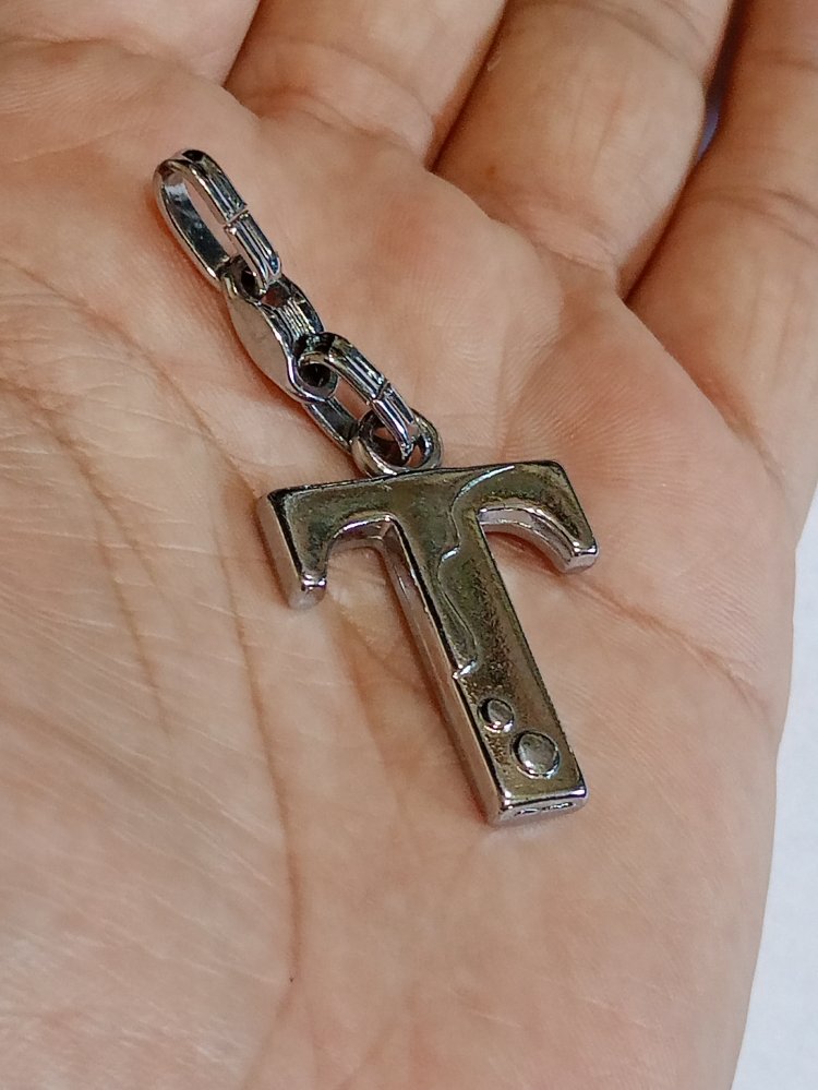 T Harfi Charm/Anahtarlık/Kolye