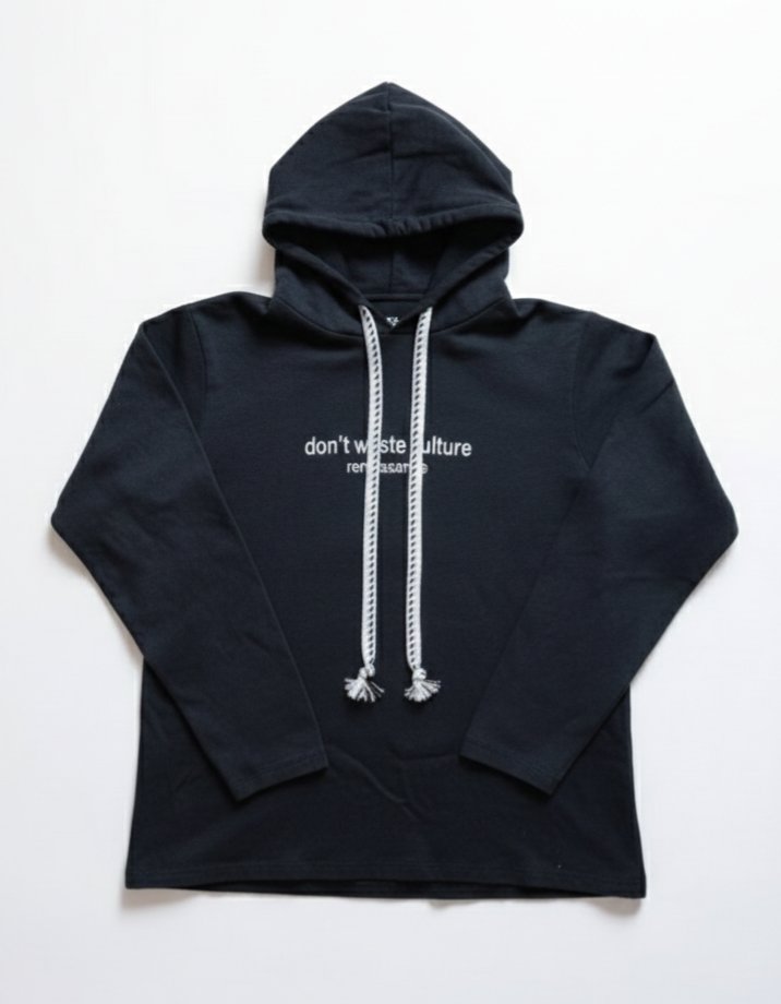 Unisex Siyah sweatshirt
