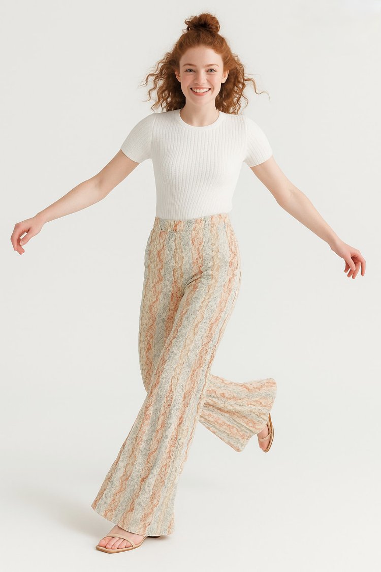 Zara Triko Dantel Pantolon