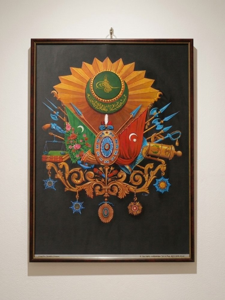 Osmanlı Devleti Arması Çerçeveli Tablo