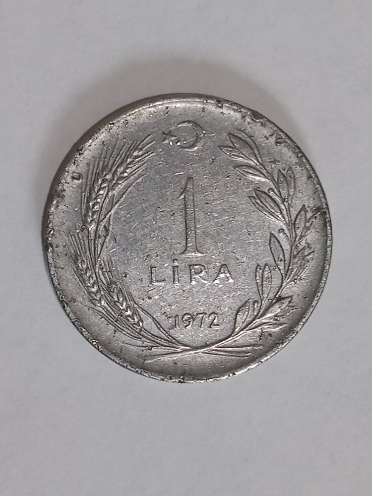 1 Lira Hatıra  Madeni Para (1972)