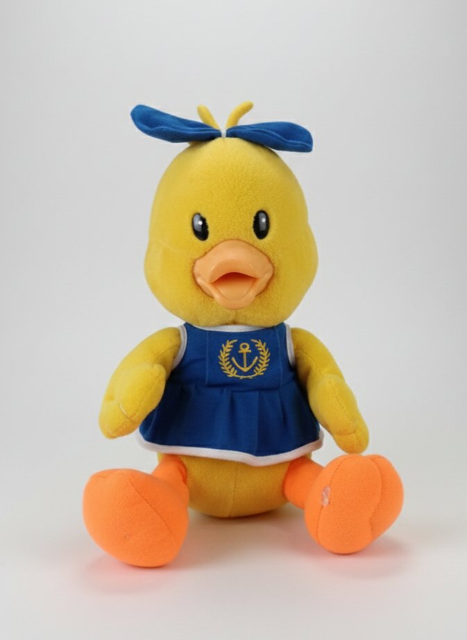 Sarı/Lacivert Büyük Peluş Ördek