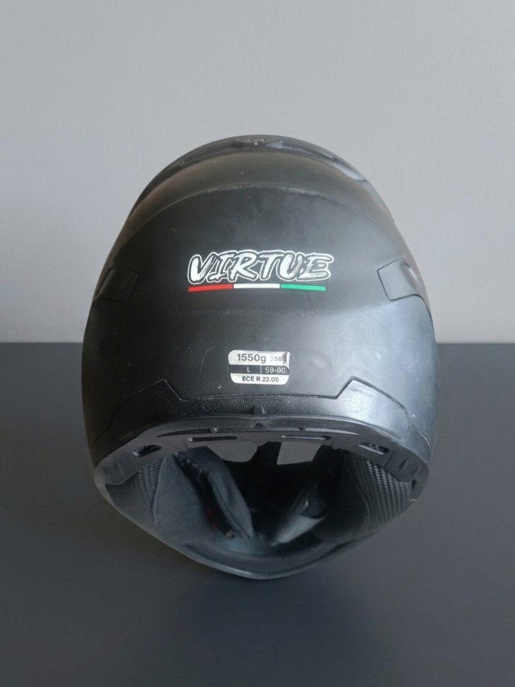 LSS Virtue Mat Siyah Hasarlı Kask