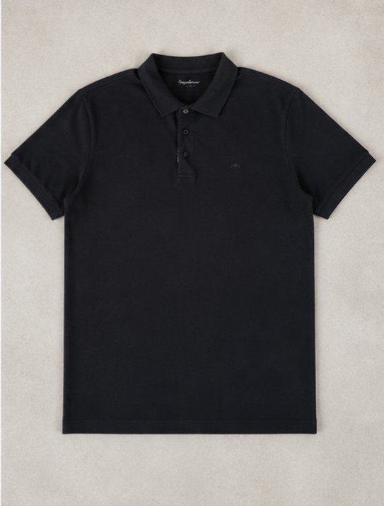 Siyah Polo Yaka T-Shirt