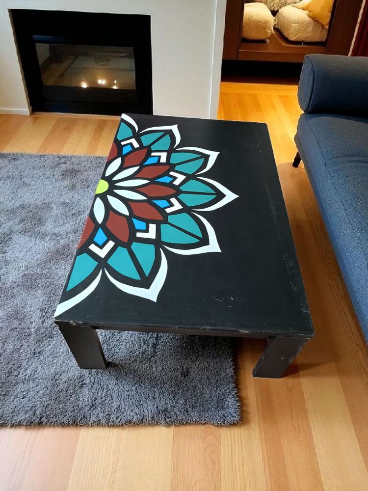 Vintage Ahşap Handmade Orta Sehpa