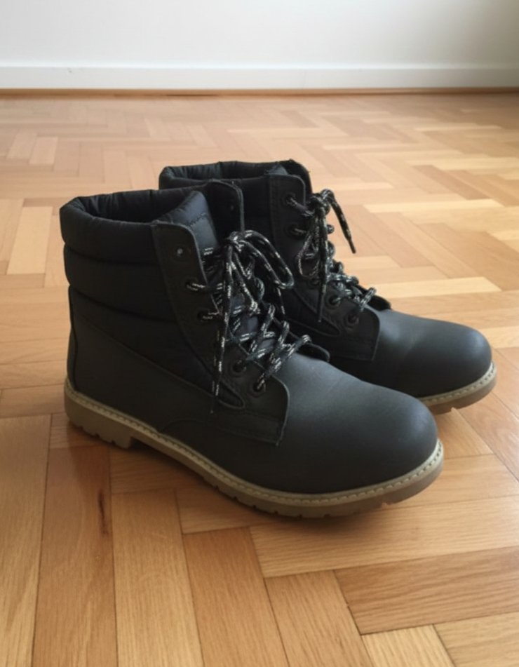 Unisex Siyah Bot 39 Numara