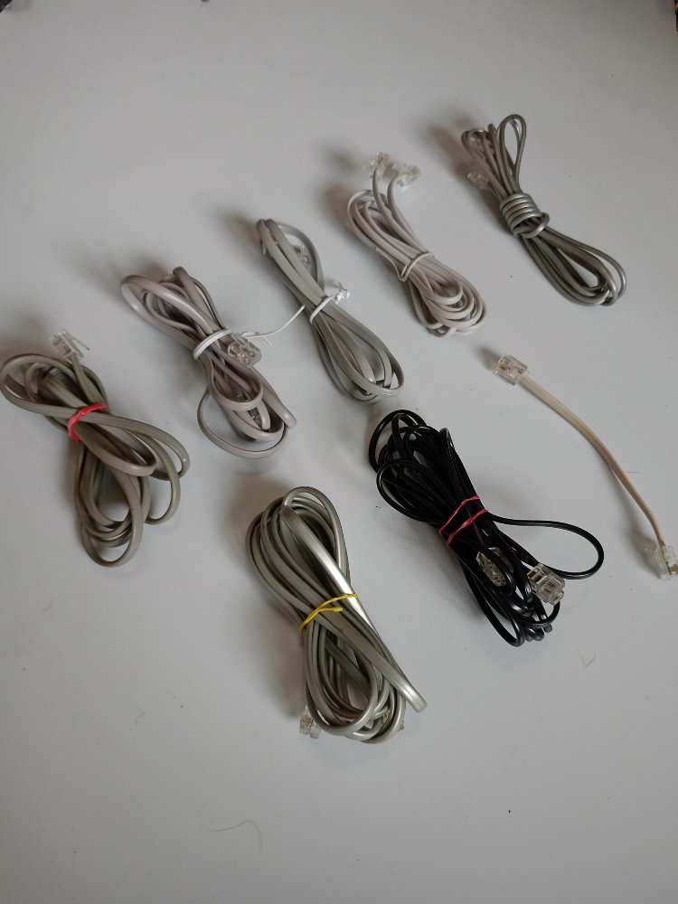 8 Adet Telefon/Modem RJ45 Kablo
