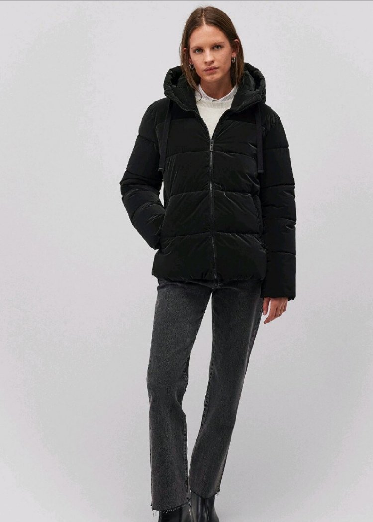 Mavi Jeans Siyah Şişme Kaban/Mont