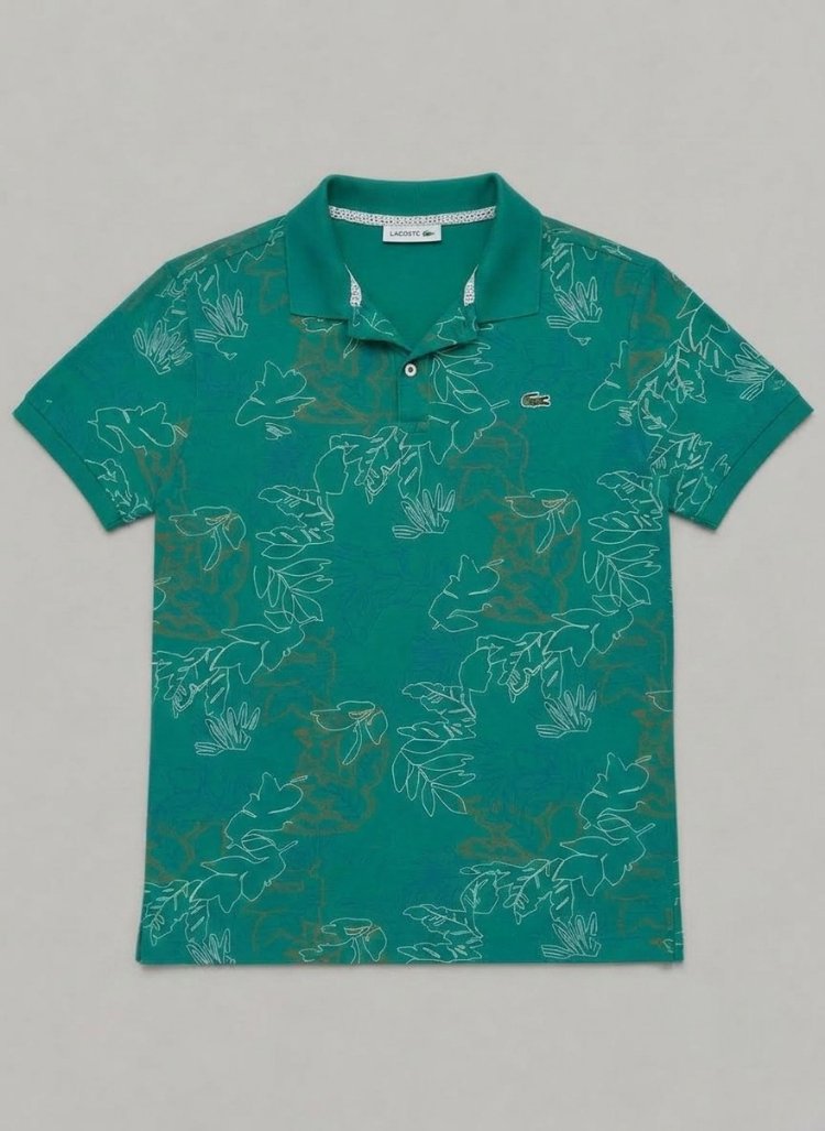 Lacoste Desenli Polo Yaka Tişört