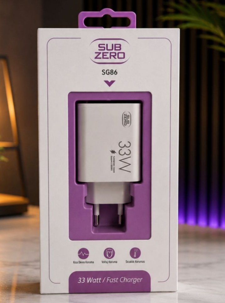 Sub Zero 33W Beyaz Şarj Aleti