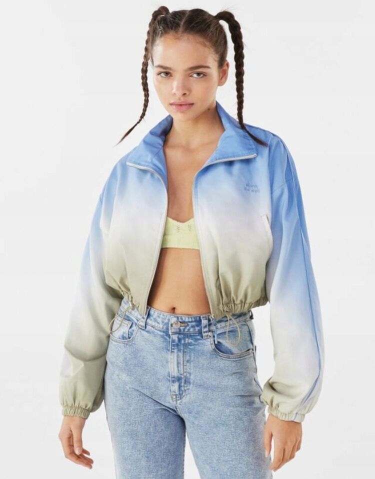 Y2K Orijinal Bershka Renk Geçişli Mont
