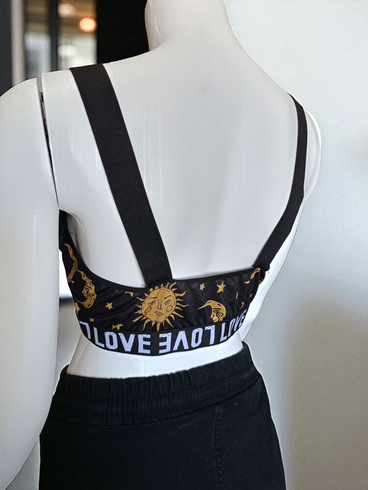 Desenli Baskılı Street Wear Büstiyer