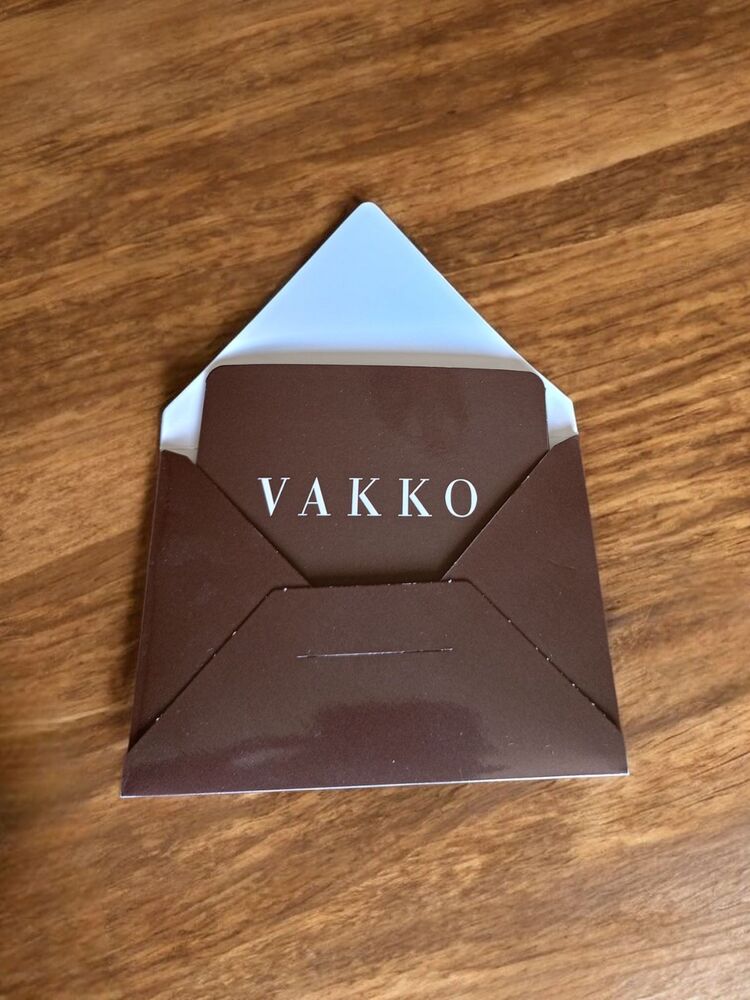 Orijinal Vakko Monogram Ürün Kartı ve Zarfı