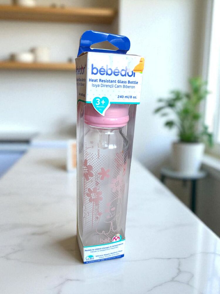 Bebedor Isıya Dayanıklı Cam Biberon