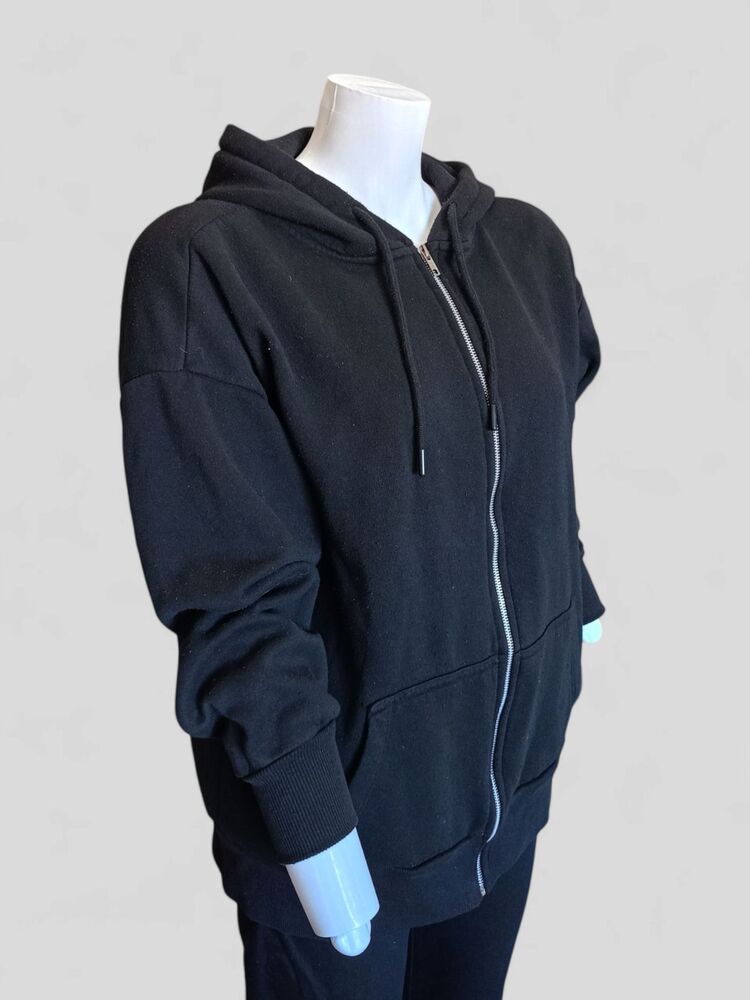 Kapüşonlu Fermuarlı Unisex Sweatshirt