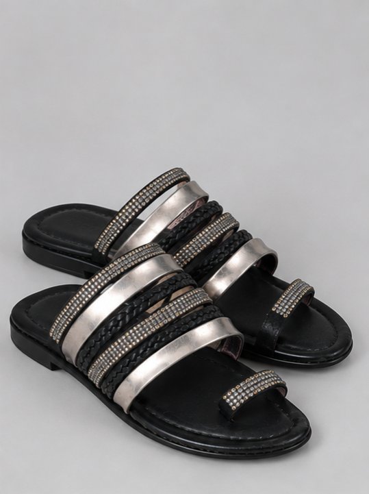 Çok Bantlı (strap) Deri Sandalet