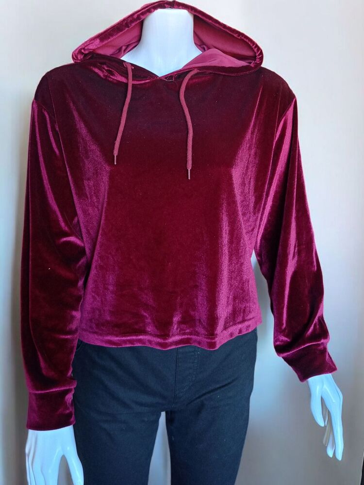 Kapüşonlu Kadife Dokulu Sweatshirt