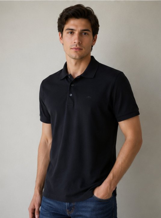 Siyah Polo Yaka T-Shirt
