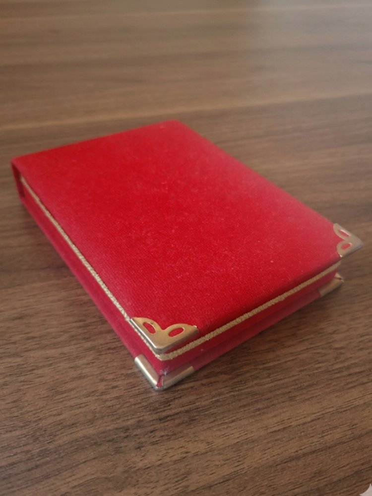 Sevgiliye Hediye Kadife Kutu Plaket