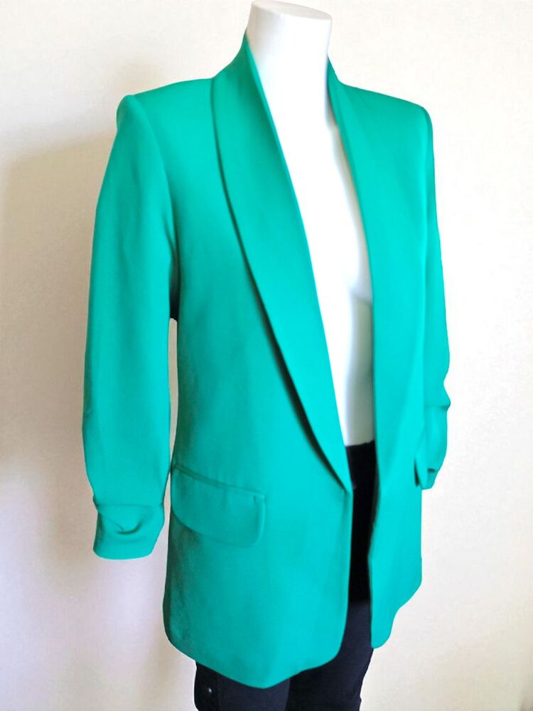Şal Yaka Büzgü Kol Blazer Ceket