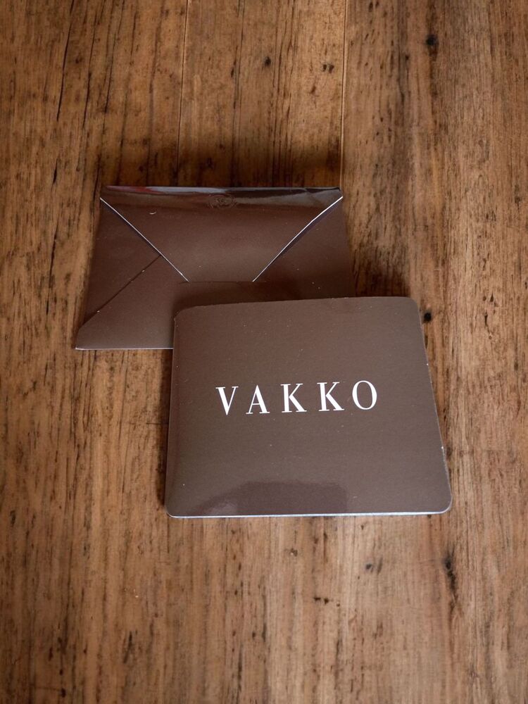 Orijinal Vakko Monogram Ürün Kartı ve Zarfı