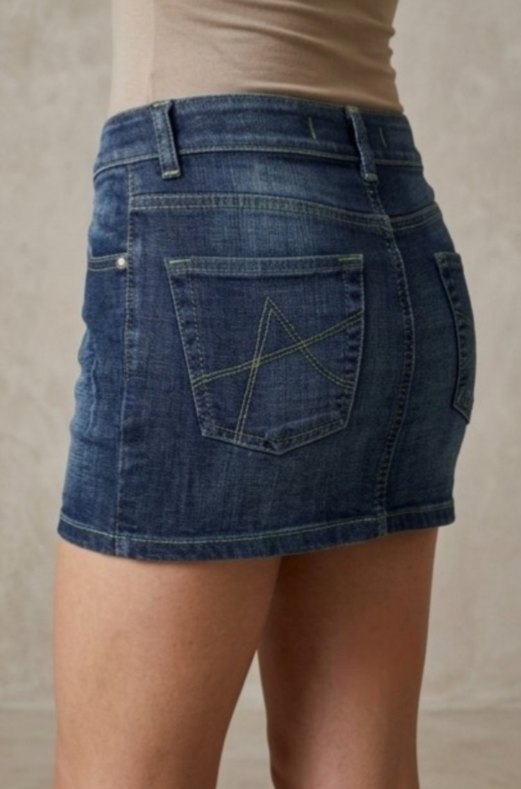 Adl Y2K Denim Mini Kot Etek