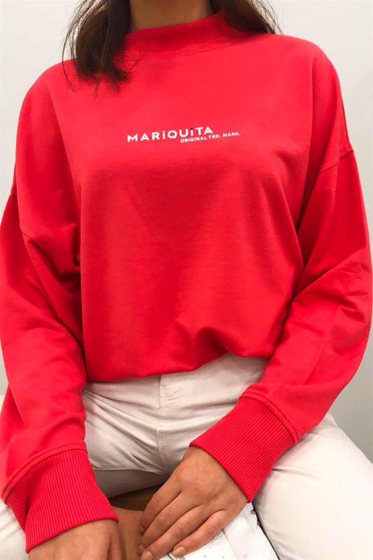 Mariquita Marka Kırmızı Sweatshirt
