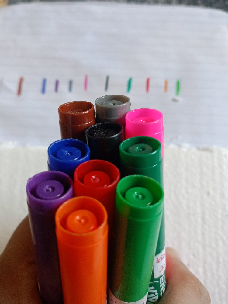 10 Adet Renkli Marker Keçeli Kalem Seti