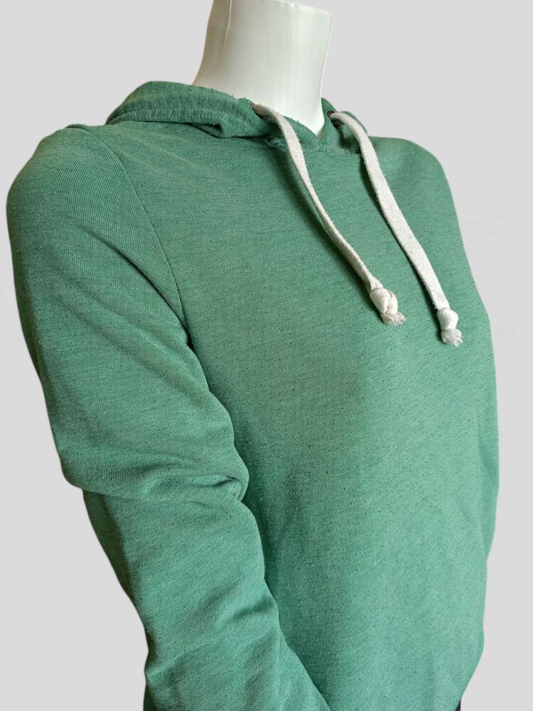 Kapüşonlu Yeşil Sweatshirt