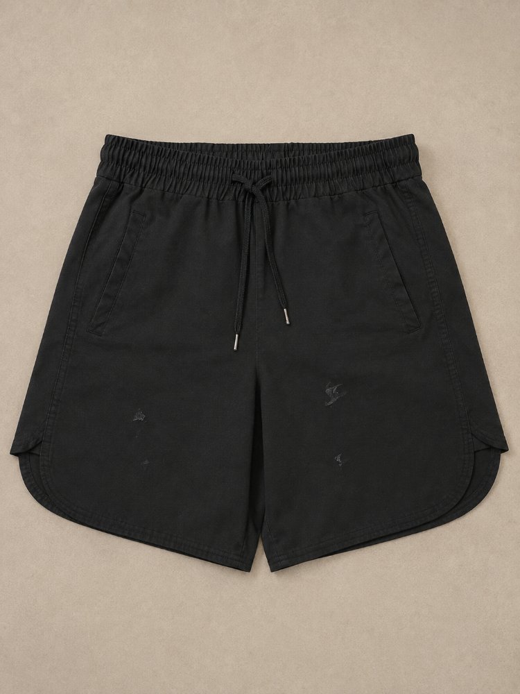 Siyah Mini Spor Şort