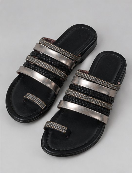 Çok Bantlı (strap) Deri Sandalet