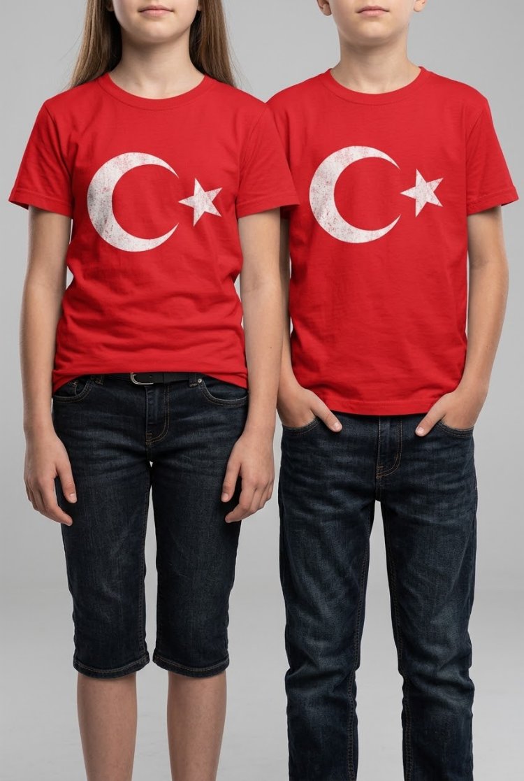 Türk Bayraklı Unisex Tişört