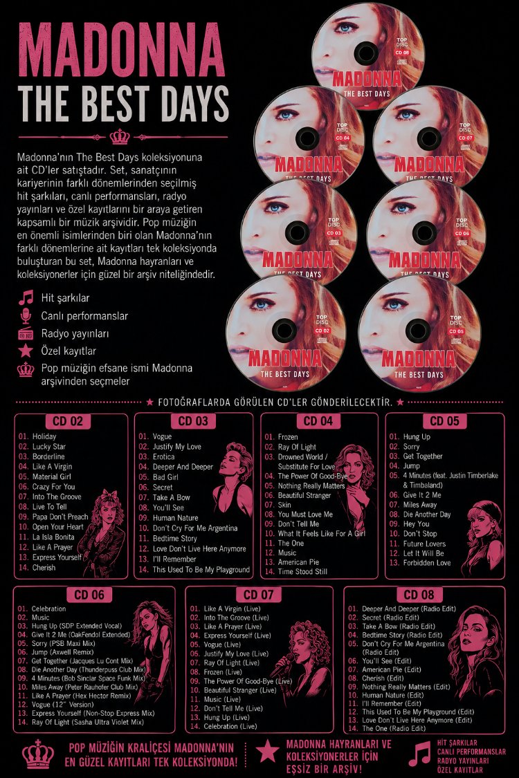 Madonna The Best Days CD Koleksiyon Seti