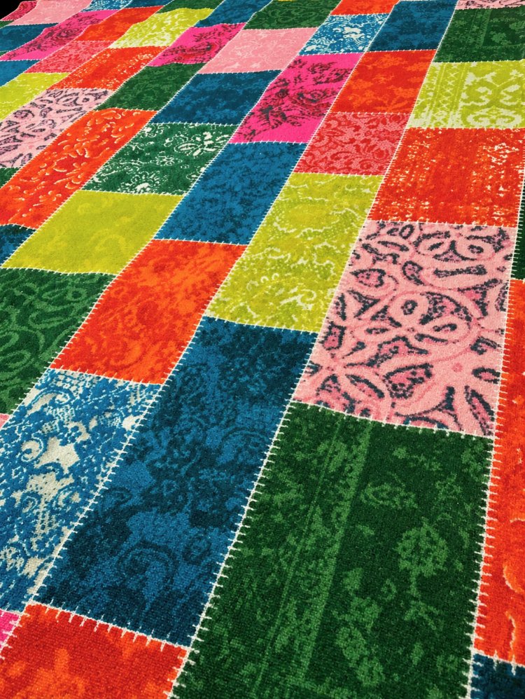 Patchwork Desenli Büyük Boy Halı