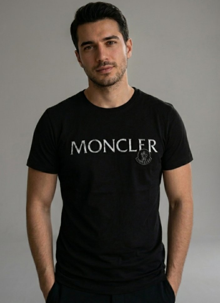 Moncler Siyah Unisex T-shirt
