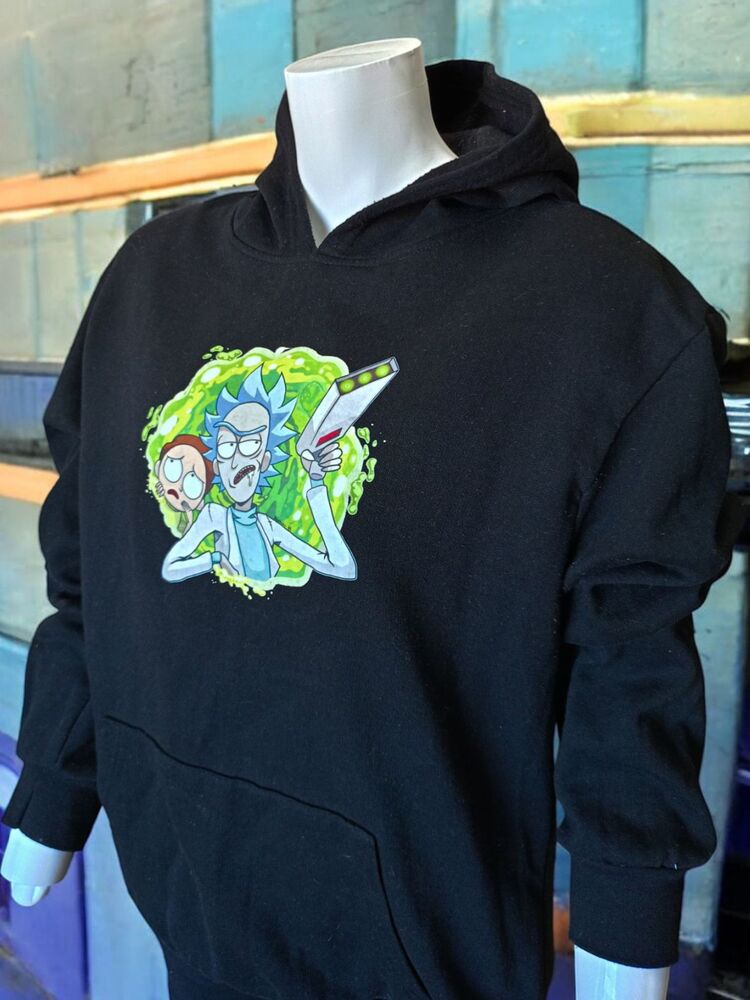Rick & Morty Unisex Kapüşonlu Sweatshirt