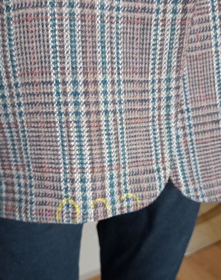 Vintage Çift Düğmeli Blazer Yün Ceket