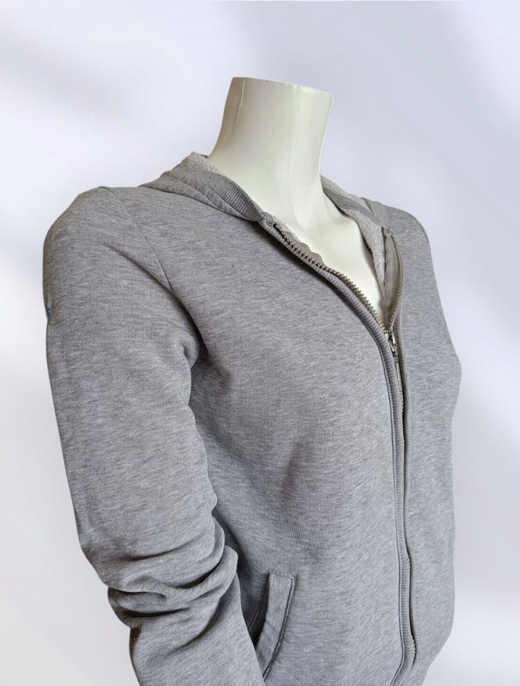 Unisex Kapüşonlu Fermuarlı Sweatshirt