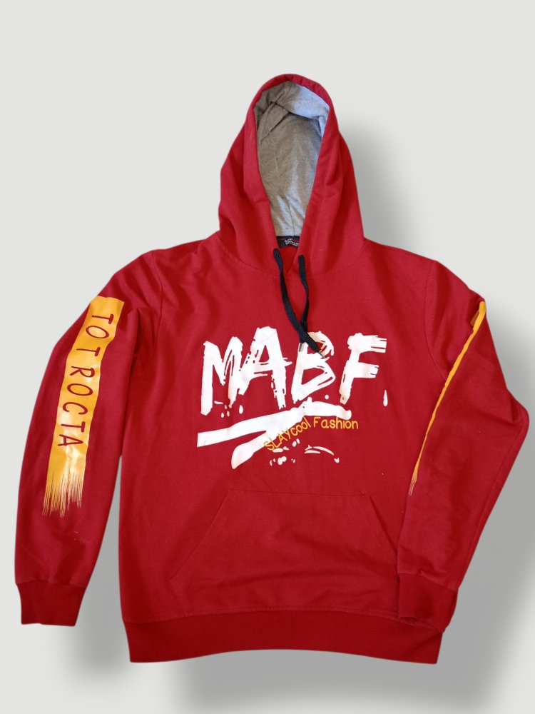 Mabf İthal Kapüşonlu Baskılı Sweatshirt