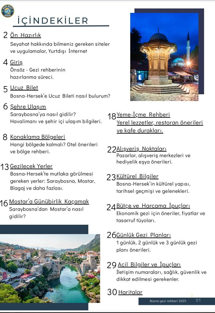 Bosna-Hersek Gezi Rehberi ✈️