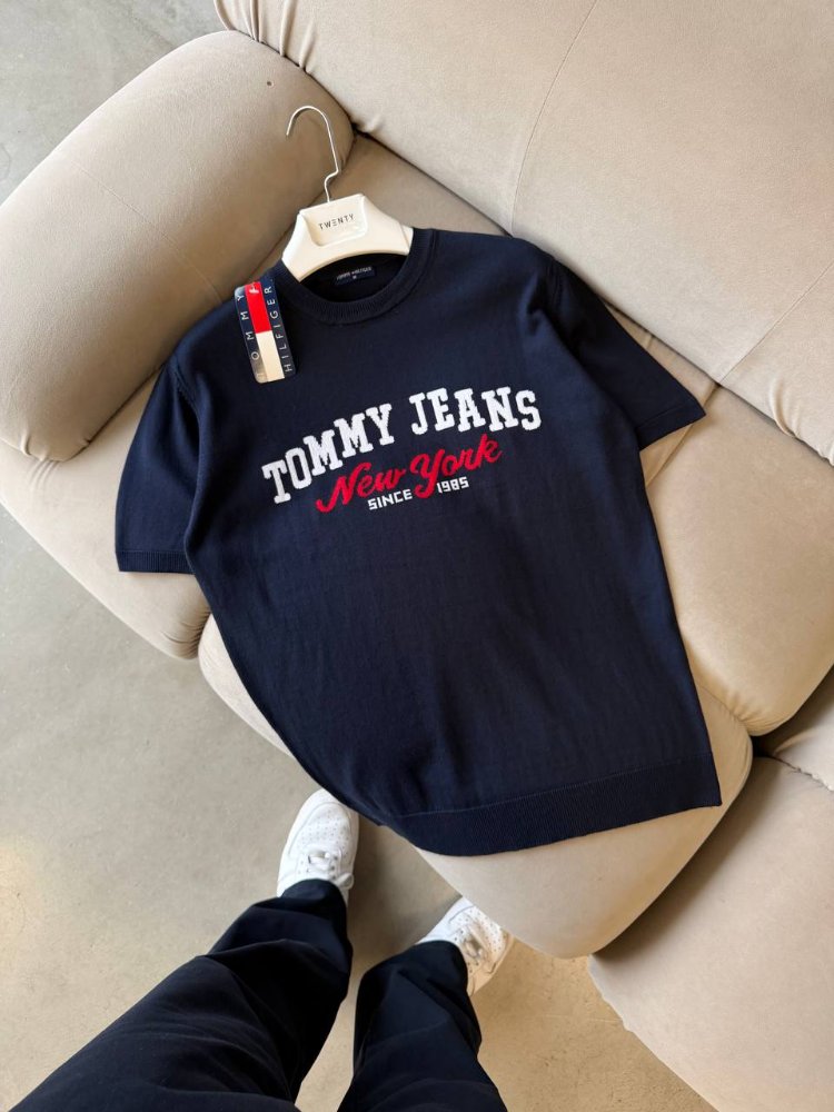 Tommy Jeans Triko T-Shirt Lacivert