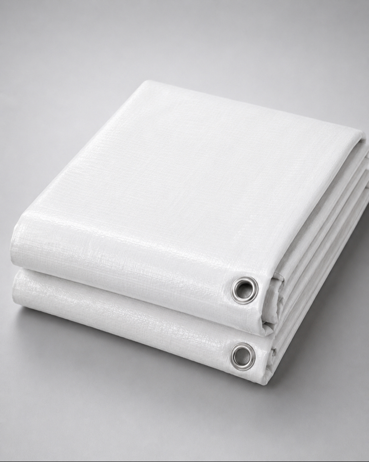 ⛺ 6×15 METRE 180 GR/M² BEYAZ PREMIUM SU GEÇİRMEZ ÇADIR BRANDA