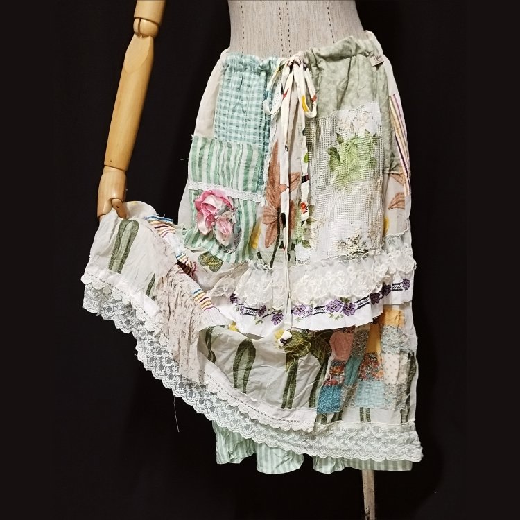 VİNTAGE PATCHWORK TASARIM ETEK 